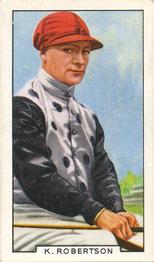 1936 Gallaher Famous Jockeys #15 Kenneth Robertson Front